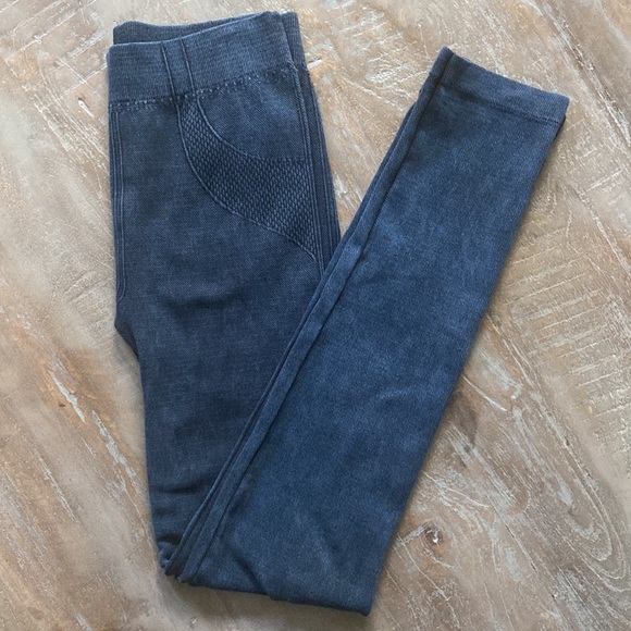 Poof! Dark Blue Jeggings Size S/M - Picture 5 of 6
